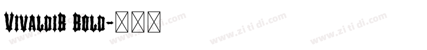 VivaldiB Bold字体转换